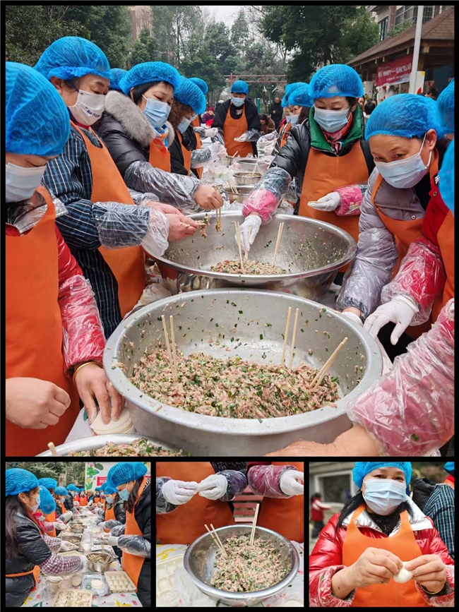 董家坝公益 “饺” 响曲：开心姐妹第二届包饺子志愿服务(图5)