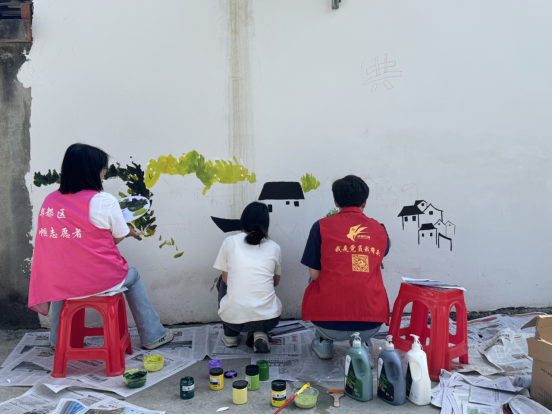 墙绘添彩聚合力 微治理赋能美乡村 --太和村开展微空间提质行动(图4)