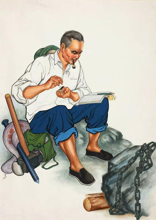 农民画描绘七十载乡村蝶变(图21)